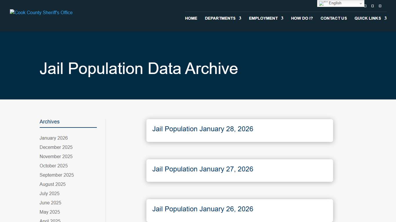 OpenData Archive < Cook County Sheriff's Office